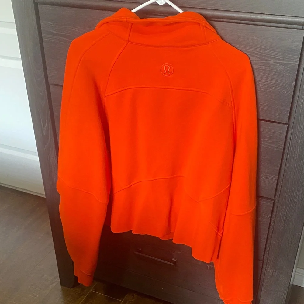 lululemon athletica Bright Orange Half-Zip Pullover Hoodie - Picture 3 of 3